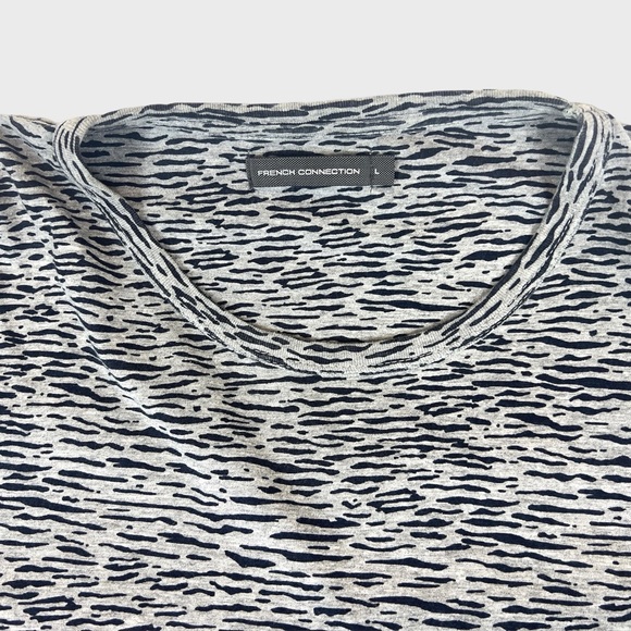 French Connection Tiger Stripe Print T-Shirt - Picture 9 of 10